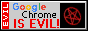 Anything But Google Chrome Sticker